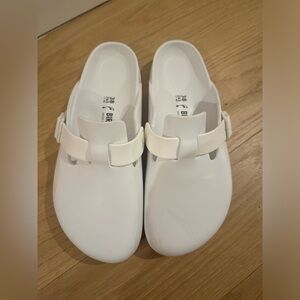 Birkenstock Boston Eva White sold out immediately Sz. EU 38 US 7-71/2 Great Cond